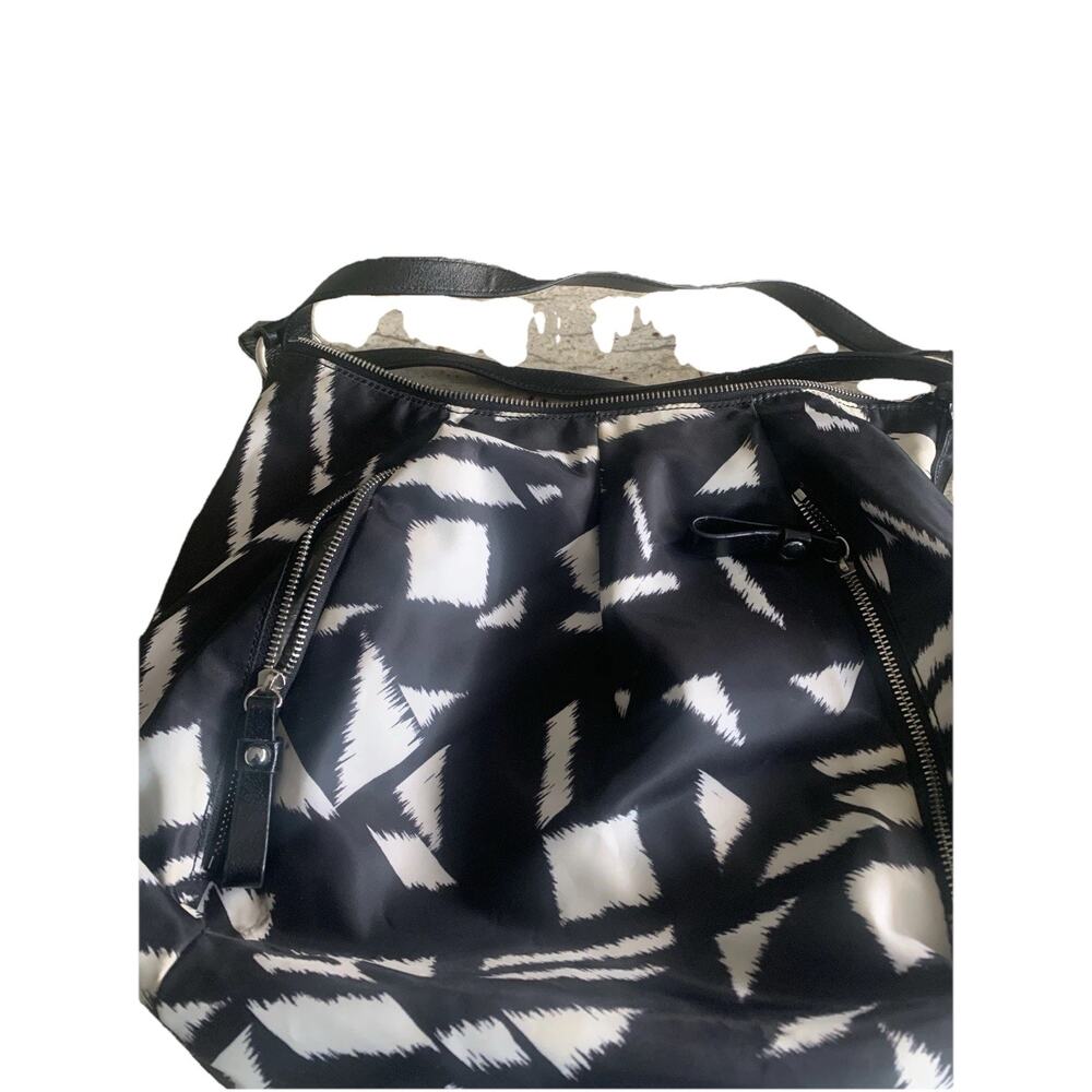 Vince Camuto Black Nylon Purse With Tassle  Size 14 by 12 - Picture 5 of 7